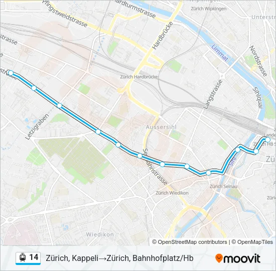 14 Light Rail Line Map