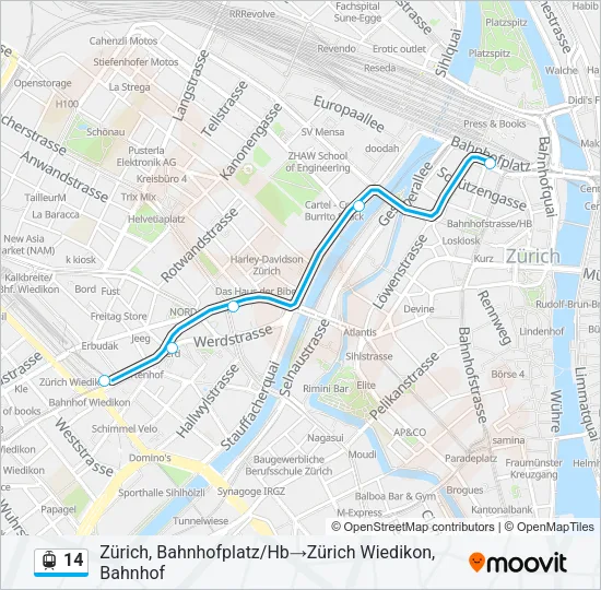 14 Light Rail Line Map