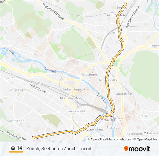 14 light rail Line Map