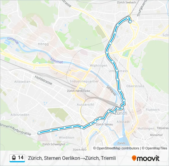 14 Light Rail Line Map