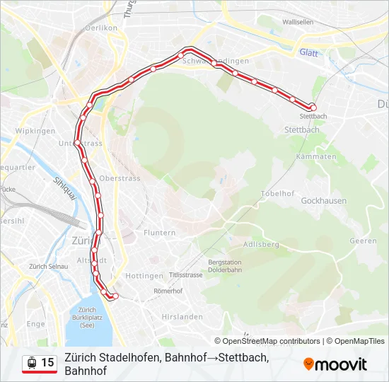 15 Light Rail Line Map
