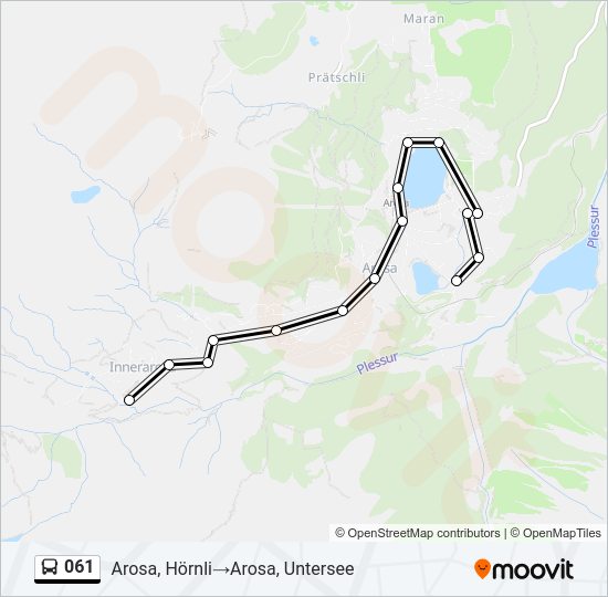 061 Bus Line Map