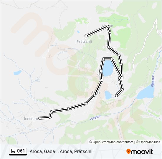 061 Bus Line Map