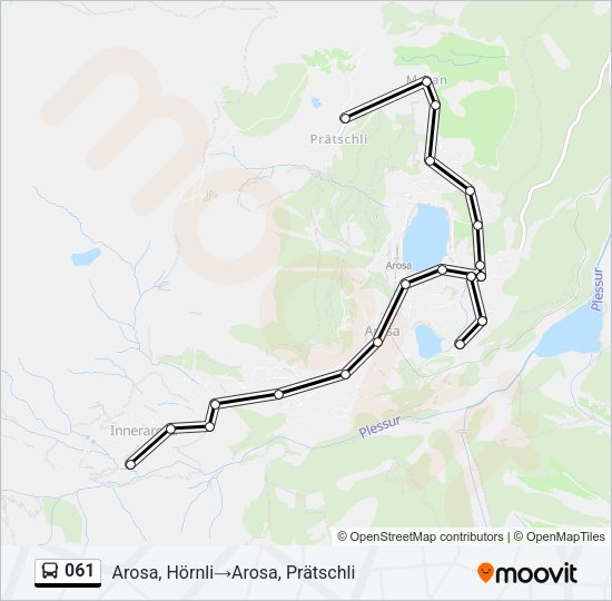 061 Bus Line Map