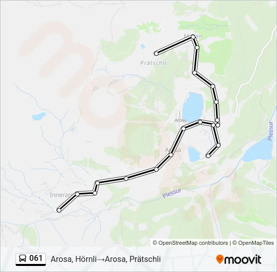 061 Bus Line Map