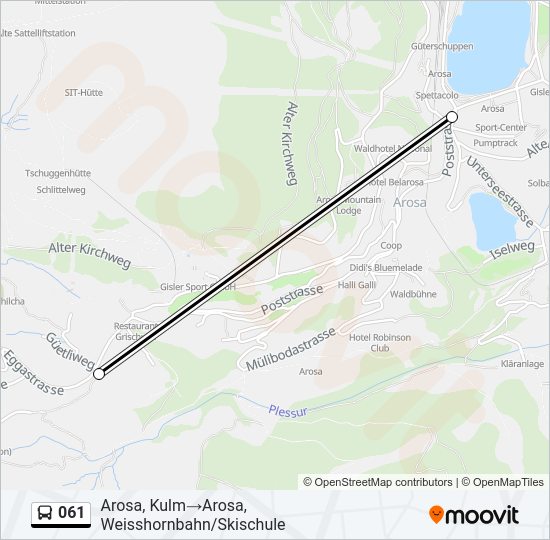 061 Bus Line Map