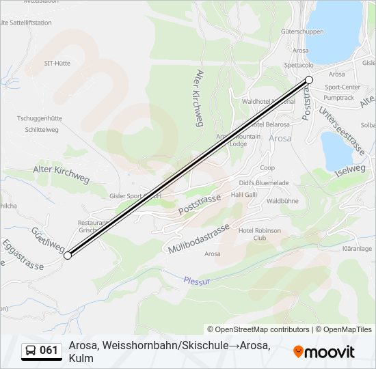 061 Bus Line Map