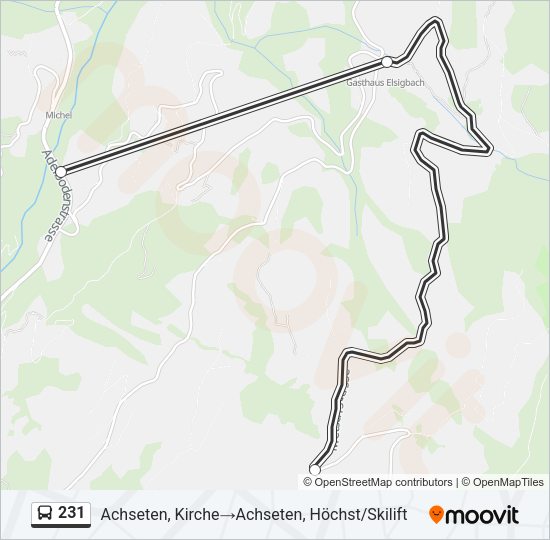 231 Bus Line Map