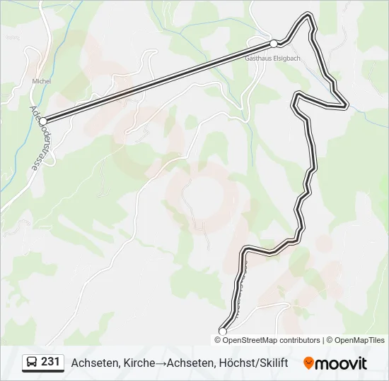 231 Bus Line Map