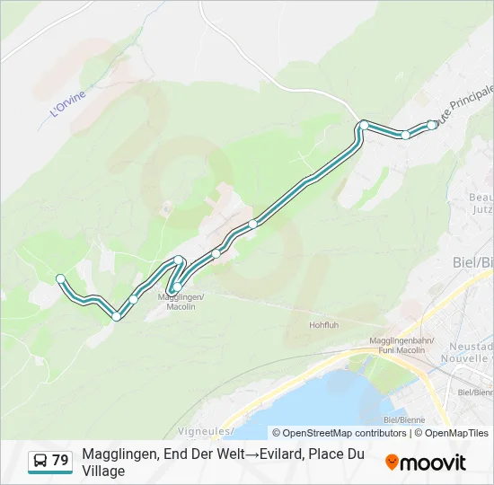 79 Bus Line Map