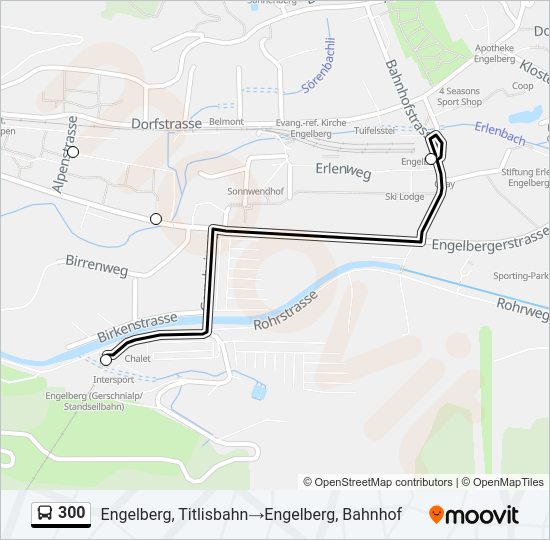 300 Bus Line Map