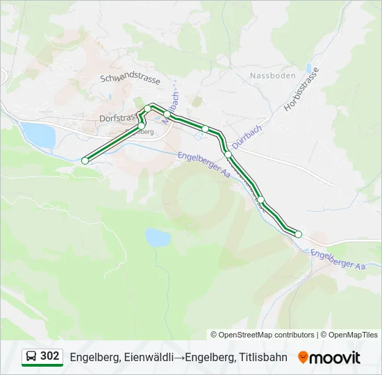 302 Bus Line Map