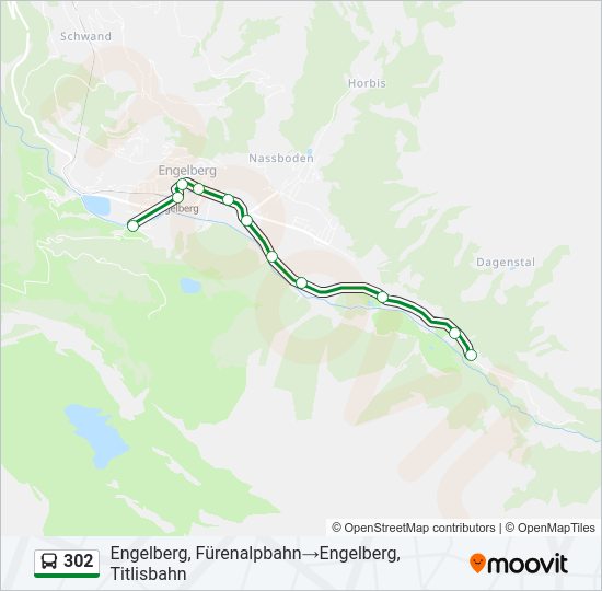 302 Bus Line Map
