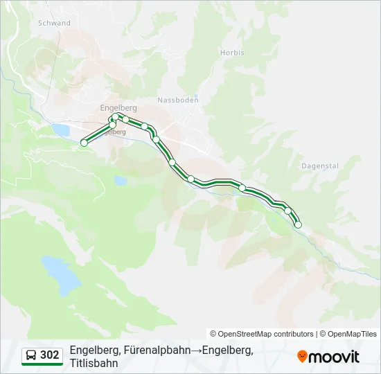 302 Bus Line Map