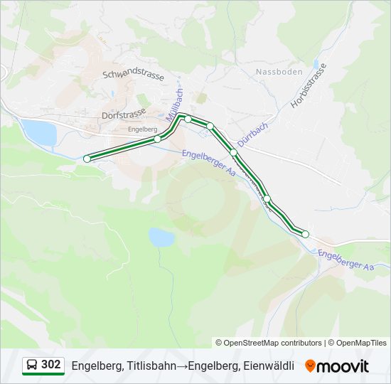 302 Bus Line Map