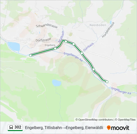 302 Bus Line Map