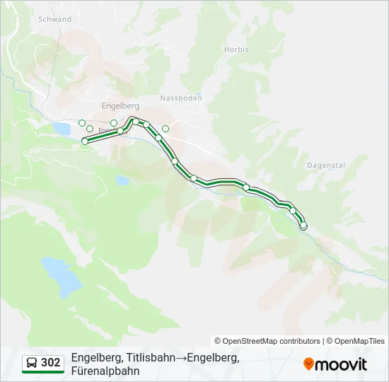 302 Bus Line Map