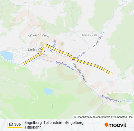 Plan de la ligne 306 de bus