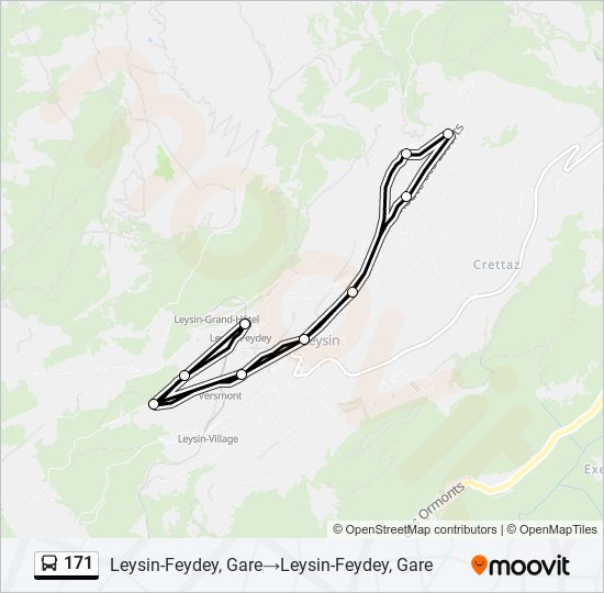 171 Bus Line Map
