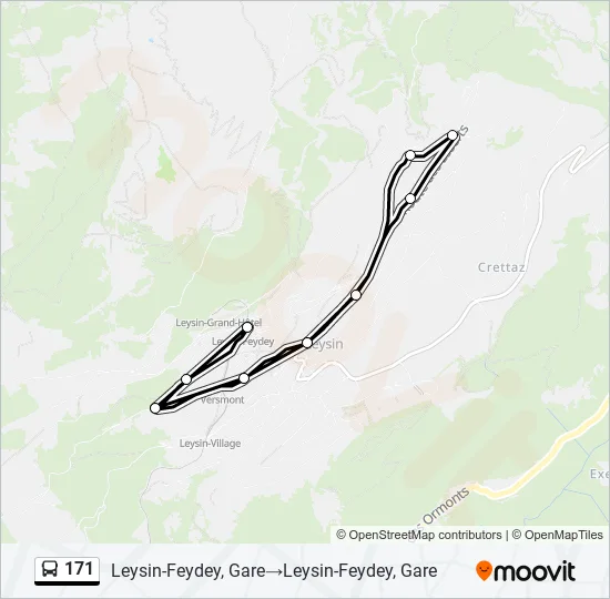 171 Bus Line Map