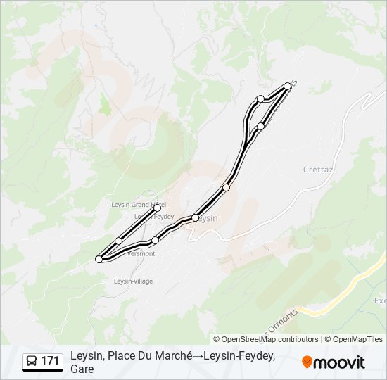 171 Bus Line Map