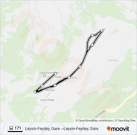 171 Bus Line Map
