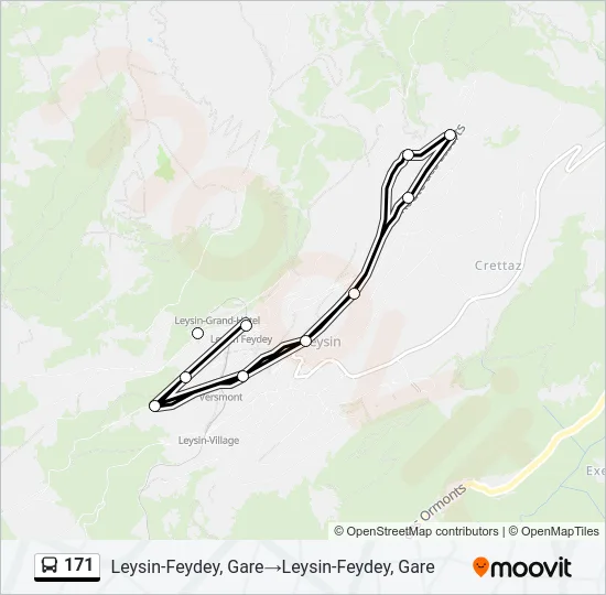 171 Bus Line Map