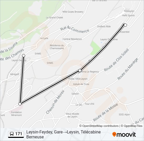 171 Bus Line Map