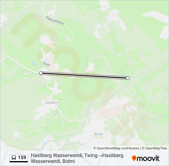 159 Bus Line Map