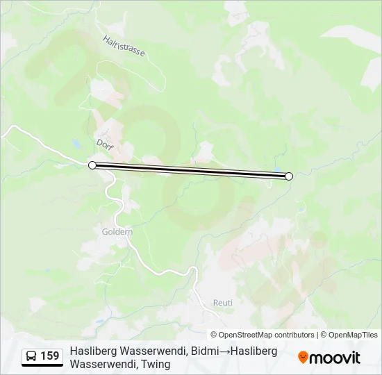159 Bus Line Map