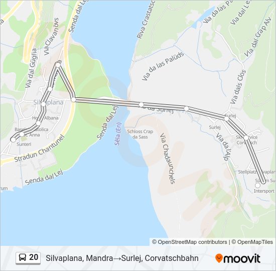20 Bus Line Map