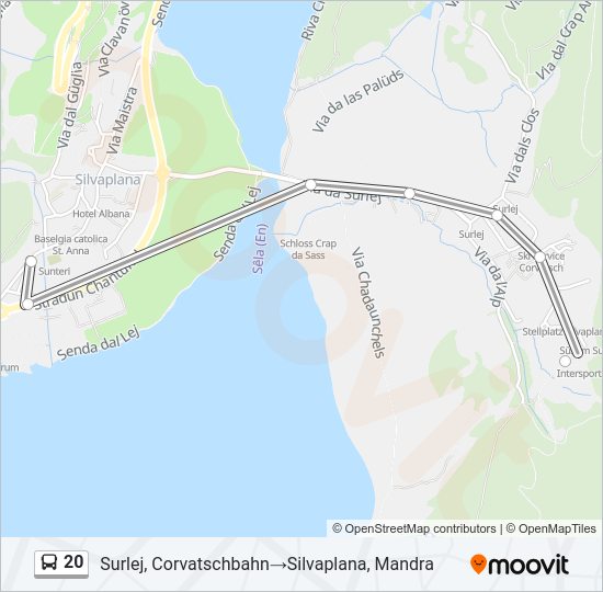 20 Bus Line Map