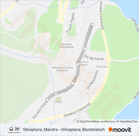 20 Bus Line Map