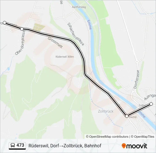 473 Bus Line Map