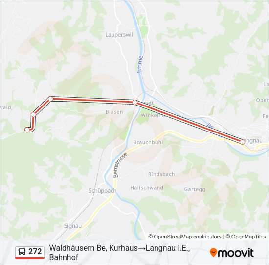 272 Bus Line Map