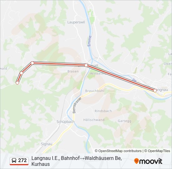 272 Bus Line Map