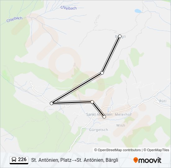 226 Bus Line Map