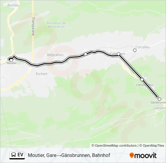 EV Bus Line Map