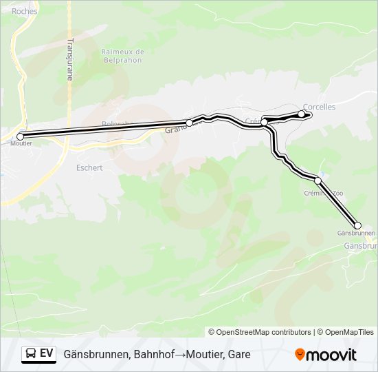 EV Bus Line Map