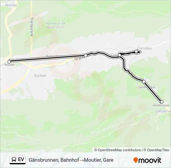 EV Bus Line Map