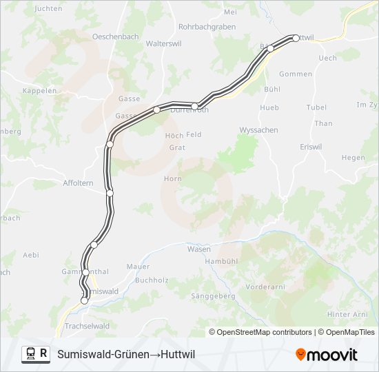 R Train Line Map