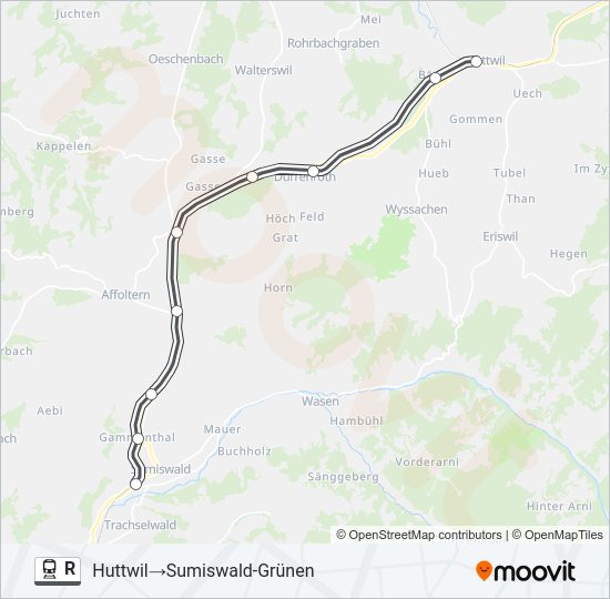 R Train Line Map