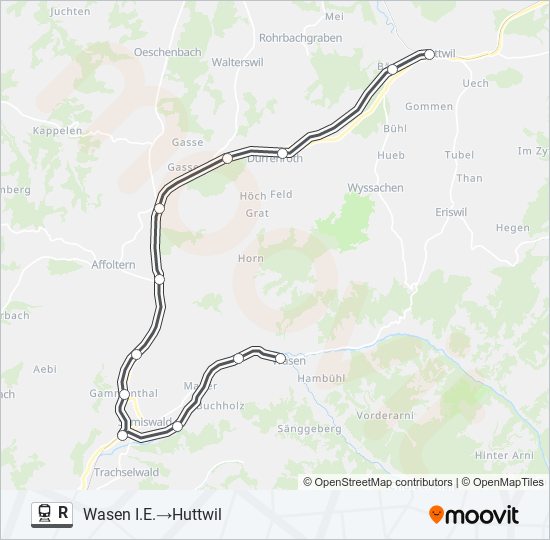 R Train Line Map