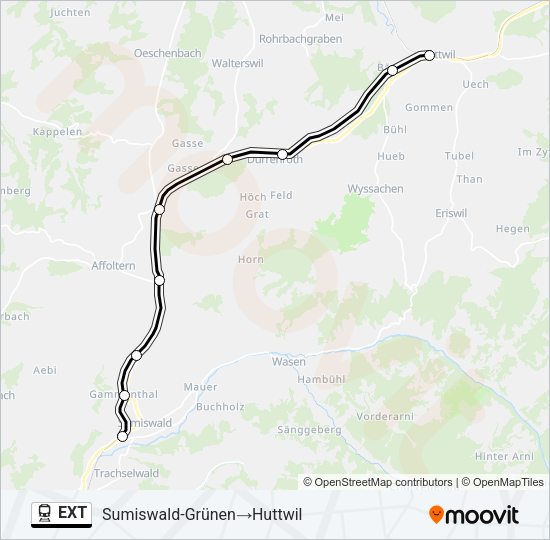 EXT Train Line Map