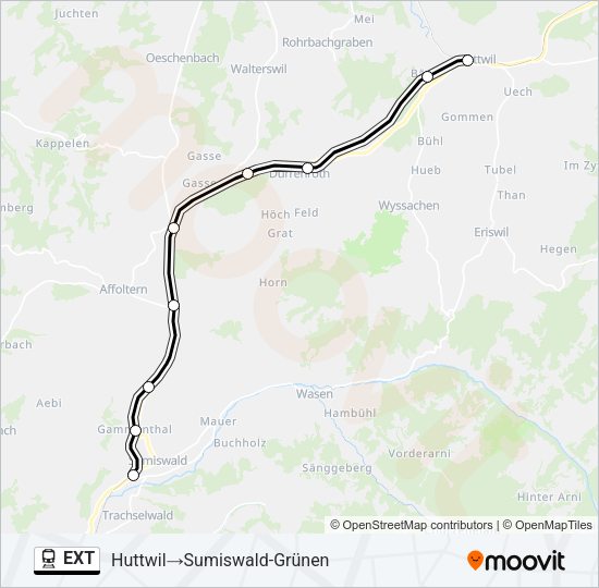 EXT Train Line Map