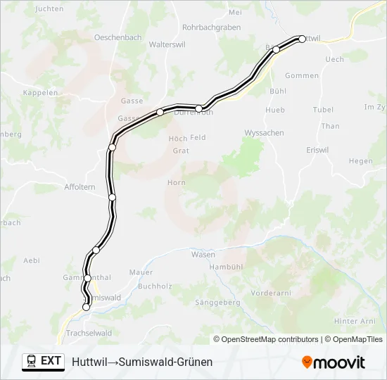 EXT Train Line Map