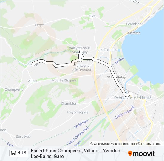 BUS Line Map