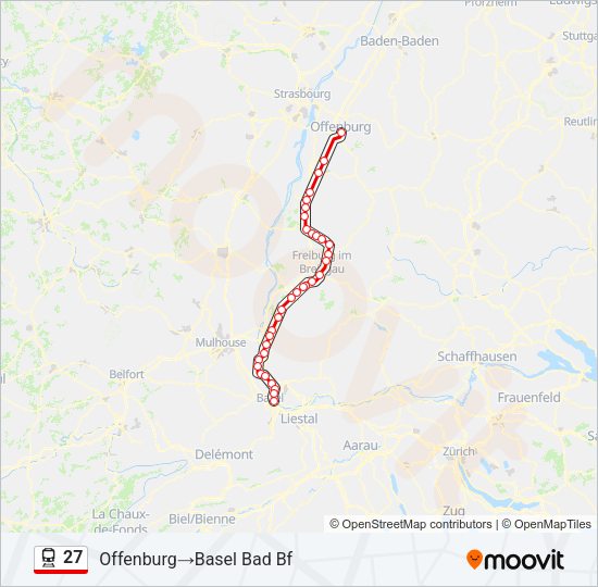 27 Train Line Map