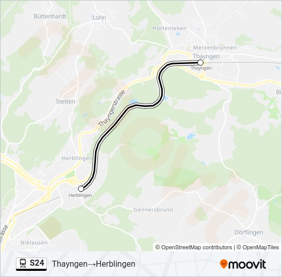 S24 Train Line Map
