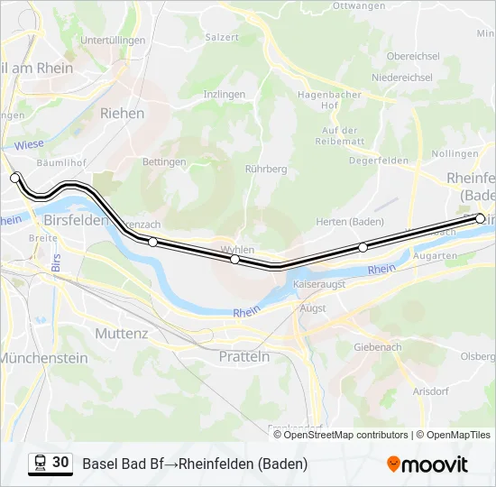 30 Train Line Map